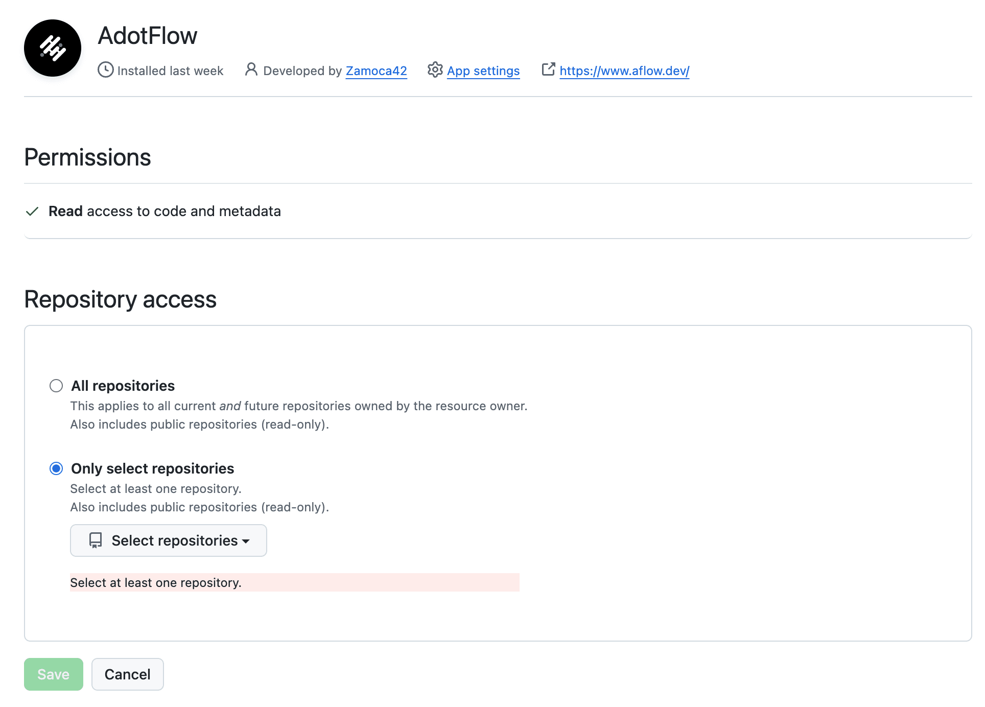 Private Repos Management